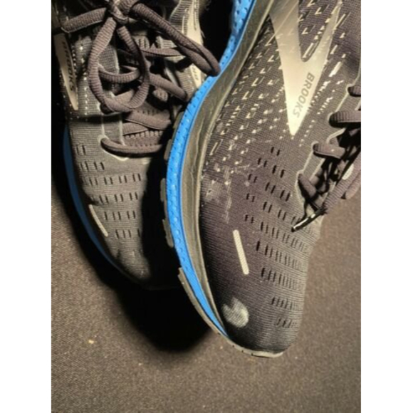 Brooks Ghost 13 Men\'s Road-Running Shoes - Size 12 Black/Grey/Blue main image 4